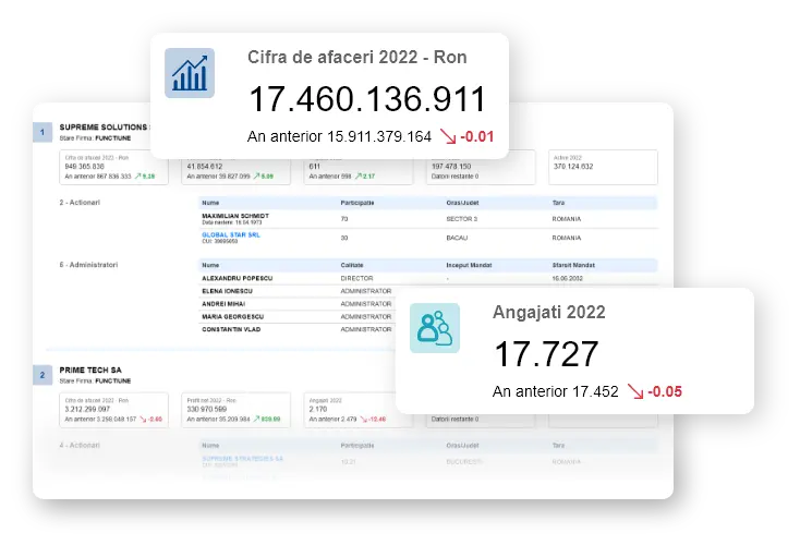 Date Financiare Cumulate